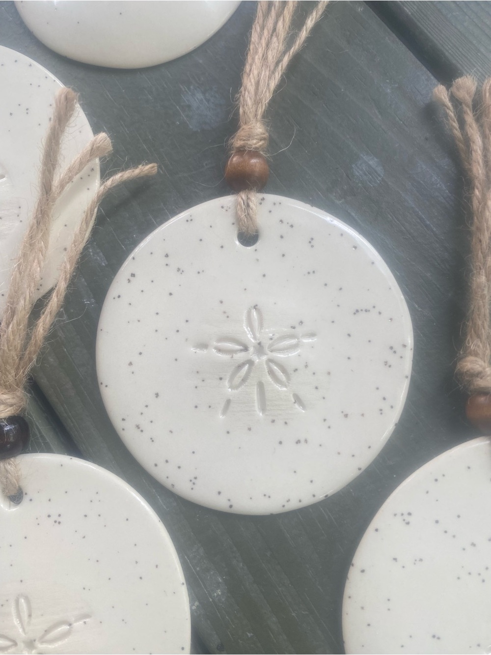 Ceramic Sand Dollar Ornament